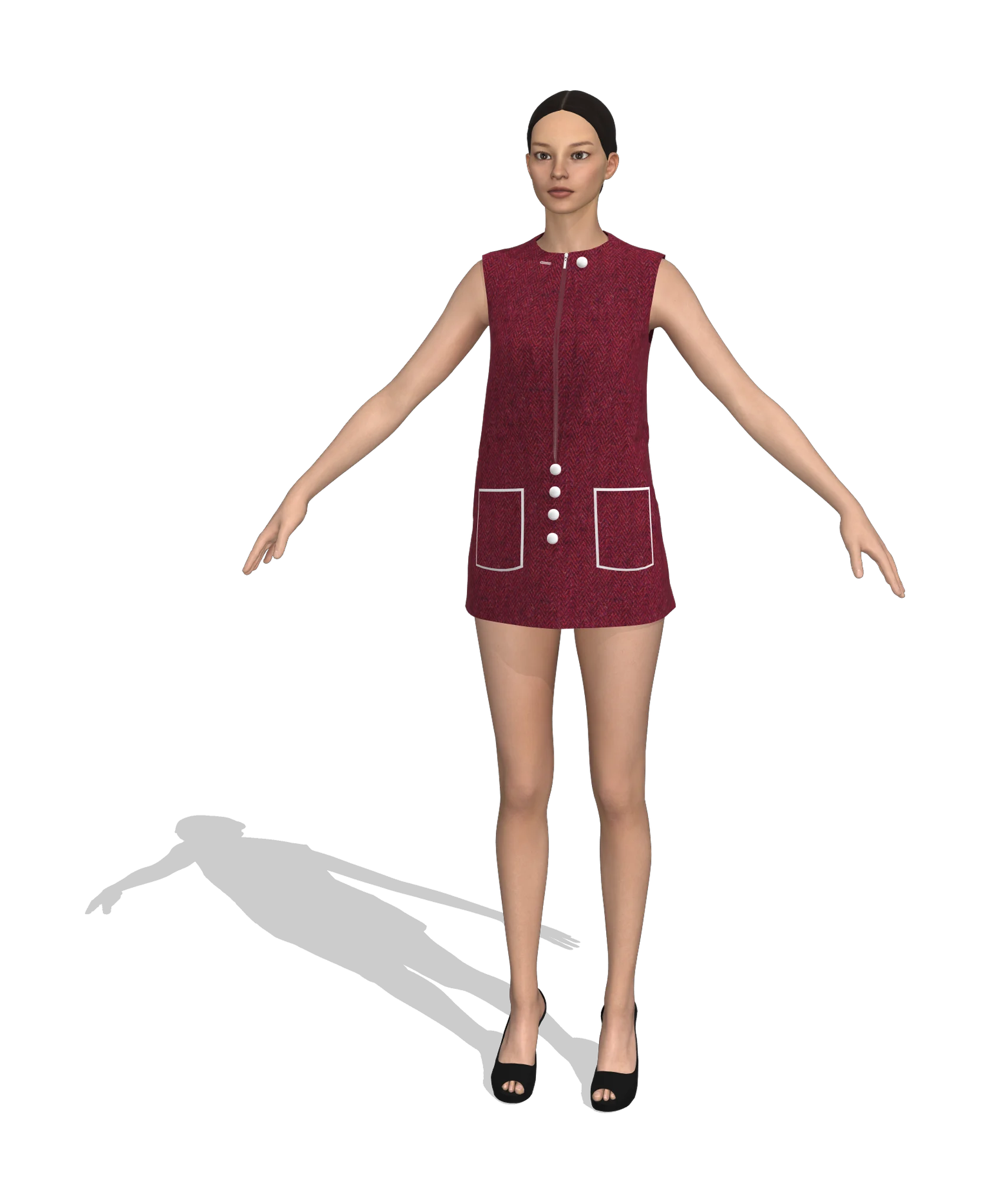KDscion w208 sleeveless double layer coat